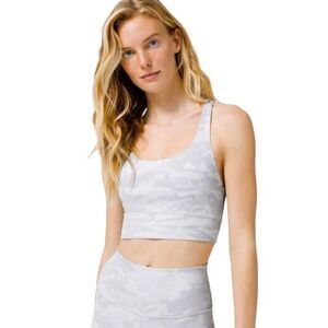LULULEMON Incognito Camo Alpine White Energy Bra 10‎ + Wunder Under Short 10" 6